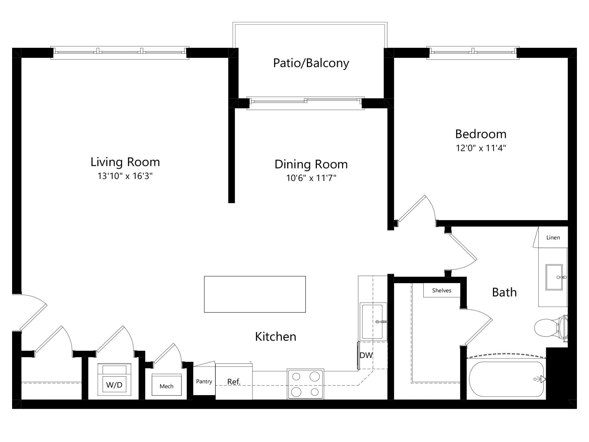 2D Unfurnished CLASSIC